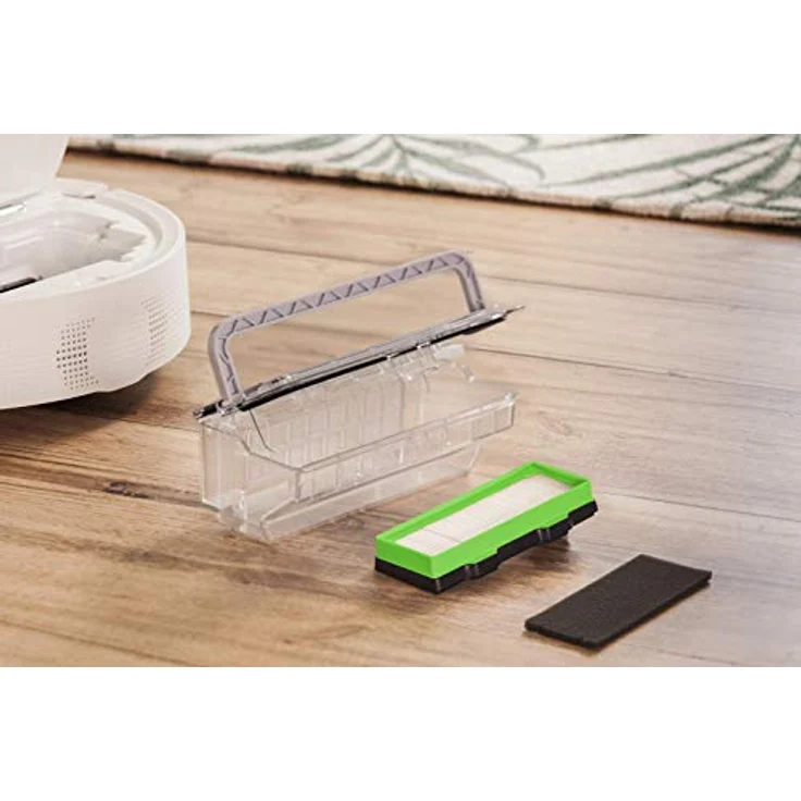 Rowenta RR7747WH Explorer 80 Allergy Connect Nass-Trocken-Saugroboter (2-in-1 saugen und wischen, mit App--Sprachsteuerung, No-Go-Zonen, filtert Allergene aus der Abluft) weiß – Bild 5