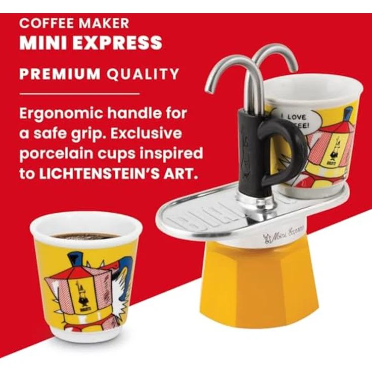 Bialetti MINI EXPRESS Set Lichtenstein (0001405) – Bild 6