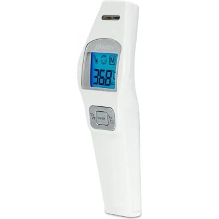 Alecto BC-37 Fieberthermometer, Stirnthermometer mit Fieberalarm und rotem Licht – Bild 2