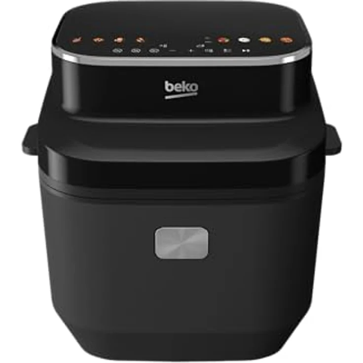 BEKO Digitale Luftfritteuse FRL5474B, 2570 W, 8 Kochprogramme, 7,6 l Fassungsvermögen, Dampfgaren, modernes Design – Bild 1