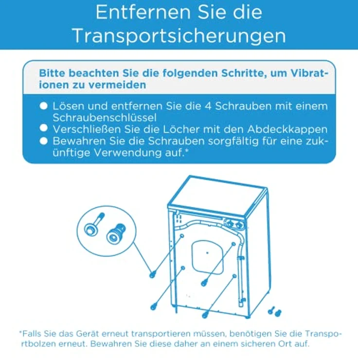 Midea MF200W80WB-14AS, Frontlader-Waschmaschine, A, Fassungsvermögen 8 kg, Standgerät, Breite 60 cm – Bild 7