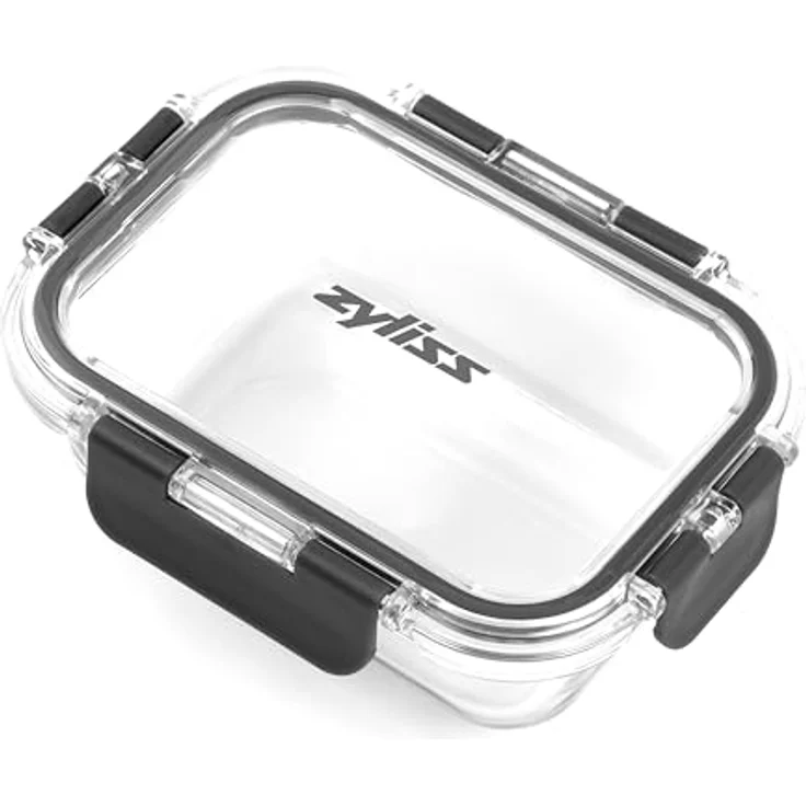Zyliss Glas-Frischhaltedosen 0,37L, bruchsicherer Glasbehälter mit transparentem Tritan-Deckel, mikrowellenfest und spülmaschinenfest, 100 % luftdicht, 5 Jahre Garantie – Bild 1