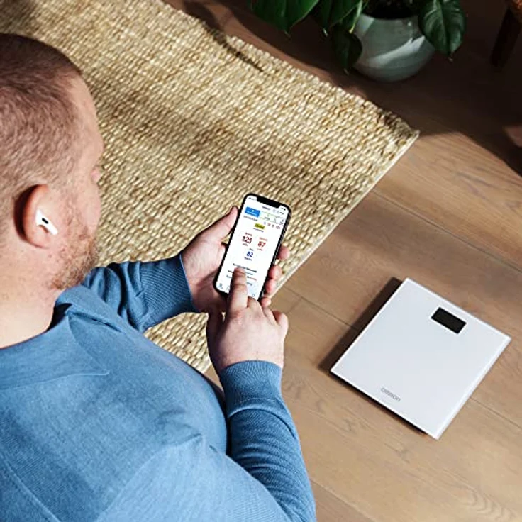 OMRON HN300T2 Intelli IT – smarte, digitale Personenwaage für zu Hause mit Bluetooth-Anbindung an Smartphone-App – Bild 3