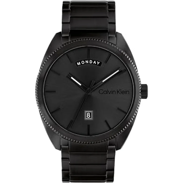 Calvin Klein Analog Quarzuhr für Herren Kollektion Progress mit Edelstahlarmband Schwarz - 25200448 – Bild 1