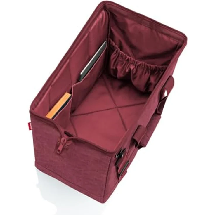 reisenthel Allrounder L twist maroon, Handtasche mit 30 Litern Volumen, wasserabweisend, Rot – Bild 2