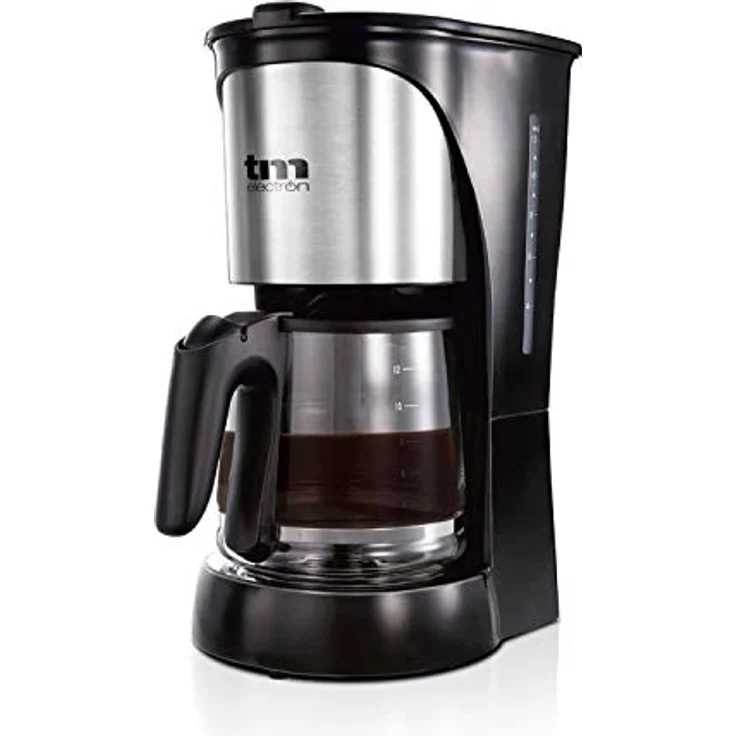 TM Electron Filterkaffeemaschine 1000W 1,5 L 12 Kopper, schwarz – Bild 1