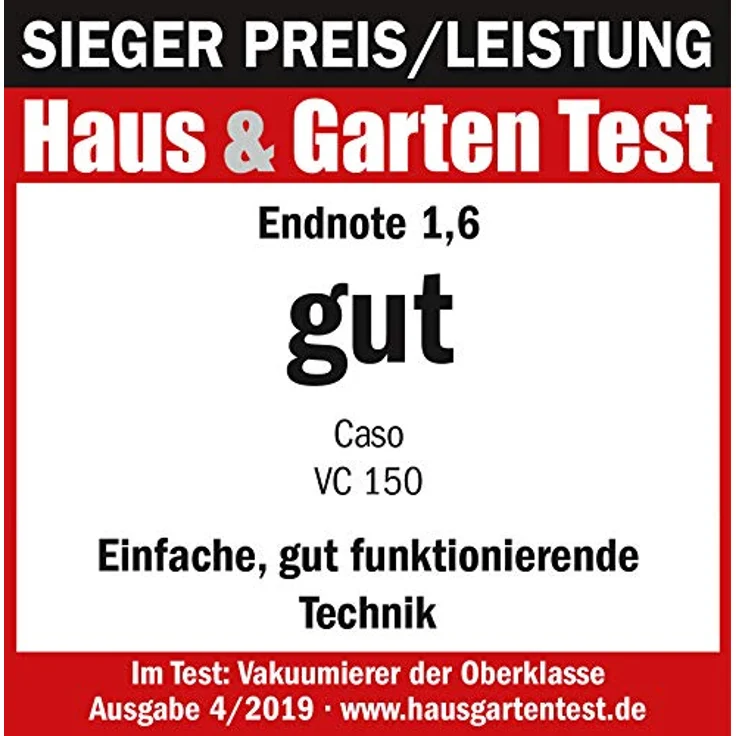 CASO VC150 Vakuumierer - Vakuumiergerät, Lebensmittel bleiben bis zu 8x länger frisch - natürliche Aufbewahrung ohne Konservierungsstoffe – Bild 3