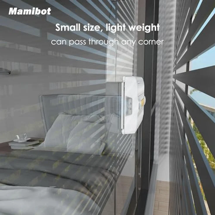 Mamibot W120-DP Fensterputzroboter, Sprühfunktion, intelligente Pfadplanung, doppelter Kreuz-Wasserstrahl, Fern- und App-Steuerung, blau – Bild 9
