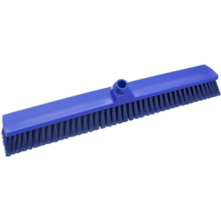 Hag Bürsten FC86502 Großraumbesen mit geschlitztem weichem Polyesterbesatz, blau, 600mm x 72mm x 134mm, 5 Stück, HACCP geeignet – Bild 1