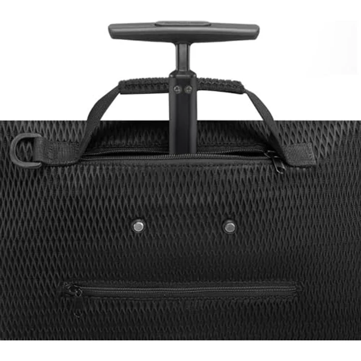reisenthel trolley M, Einkaufshilfe mit 43 l Volumen, mesh black, Schwarz, aus recyceltem Polyester und mit Teleskopgriff – Bild 5