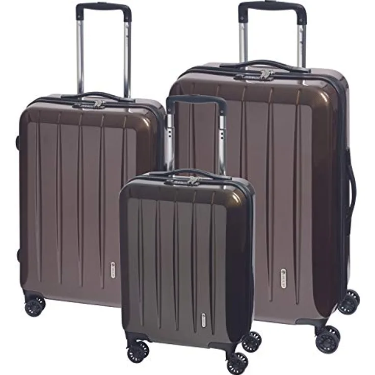 CHECK.IN Trolley-Set London 2.0, 3-TLG., Carbon/Champagner