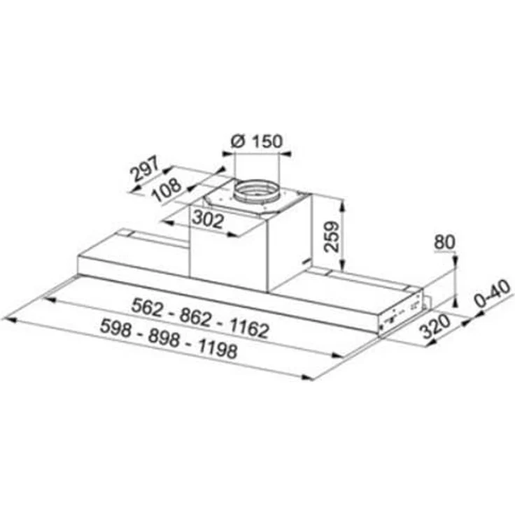 Franke Smart Style Pro FSTPRO 608 X, Dunstabzugshaube aus rostfreiem Stahl, max. 650 m³/h, LED-Beleuchtung – Bild 2