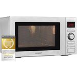 Exquisit Mikrowelle MW 59025 H-3 | Heißluft & Grill | max. 2500 W | Garraum 25 l | Inox Glas Front