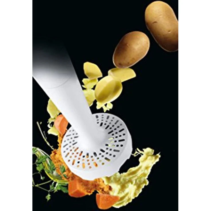 Braun Kartoffelstampfer Aufsatz MQ 50 - Stabmixer Zubehör kompatibel mit Braun MultiQuick 3 - 7 mit EasyClick System, weiß – Bild 2