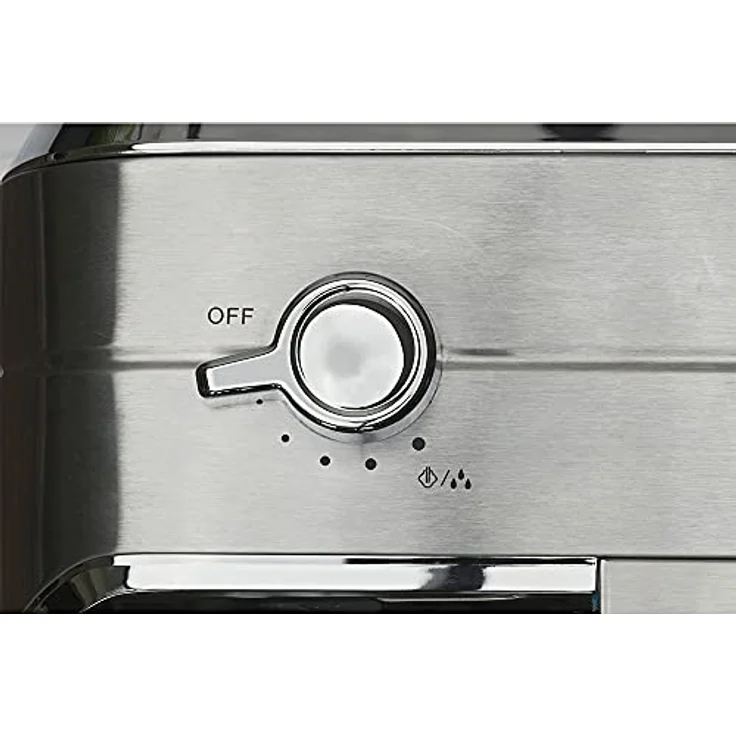 Sogo Espressomaschine SOGO Human Technology CAF-SS-7600, 1450 W, Silber, mit LED-Leuchtanzeigen und Hochdruckdampfdüse – Bild 6