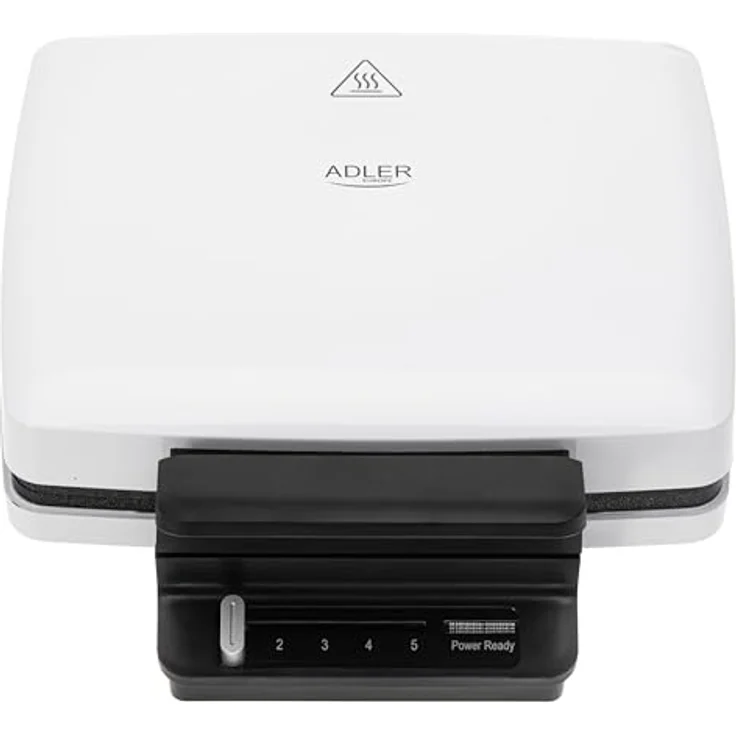 Adler Waffeleisen AD 3085, Antihaftbeschichtung, Wafflemaker, Belgische Waffeln, weiß – Bild 4