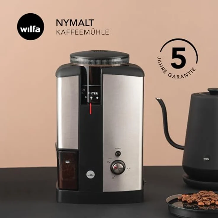 Wilfa Svart Nymalt, Kaffeemühle, Schwarz, Silber – Bild 3