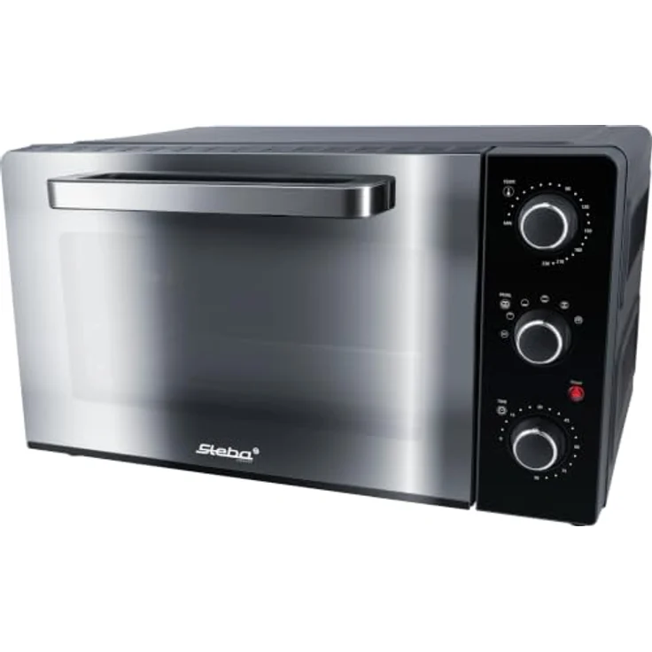 Steba KB 238 Mini-Backofen, 2000 Watt, 38 Liter, 3 Einschubebenen, Umluft, Timer, Schwarzstahl – Bild 1