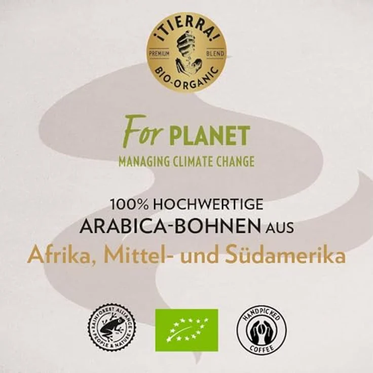 Lavazza Kaffeebohnen - Tierra Bio Organic - 100 % Bio Arabica Bohnen - 1er Pack (1 x 1 kg) – Bild 5