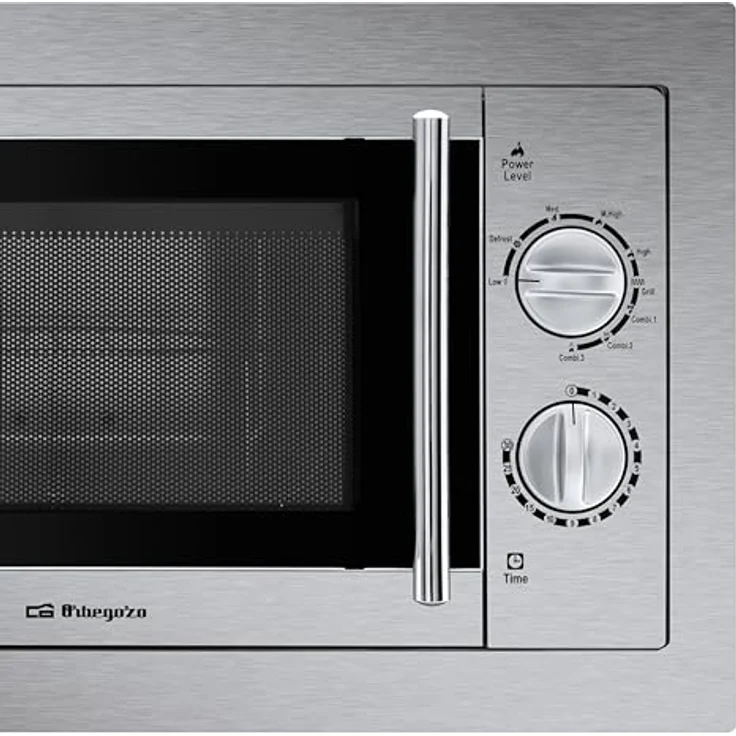Orbegozo MIG 2033 Mikrowelle mit integriertem Grill aus Edelstahl, 20 Liter Fassungsvermögen, 9 Leistungsstufen, Leistung 800 W Mikrowelle und 1000 W Grill – Bild 3