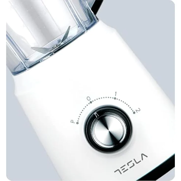 Tesla BL201W, Standmixer, 1,5 l mit Edelstahlklingen, zwei Geschwindigkeitsstufen und Pulsfunktion, Weiß – Bild 3