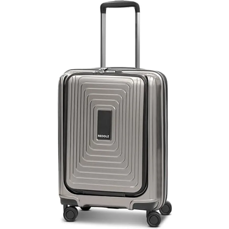REDOLZ Handgepäck mit Laptopfach | Ultra-Leichter Koffer 40 x 23 x 55 cm & Frontöffnung | von 45 auf 55 Liter erweiterbar | nur 3,2 kg (Essentials 14)