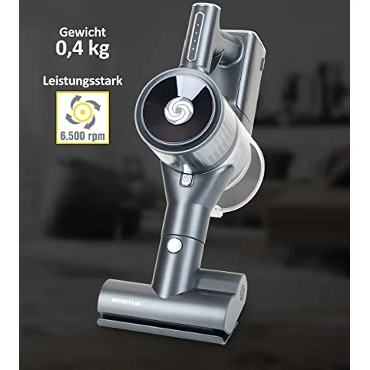 Genius Invictus X8 Motorisierte Mini Elektrobürste mit Leistungsstärke 6500 U/Min für Matratzen Teppich Sofa Kissen gegen Staub Haare Polle Milben, geeignet auch für X8 Pro – Bild 2