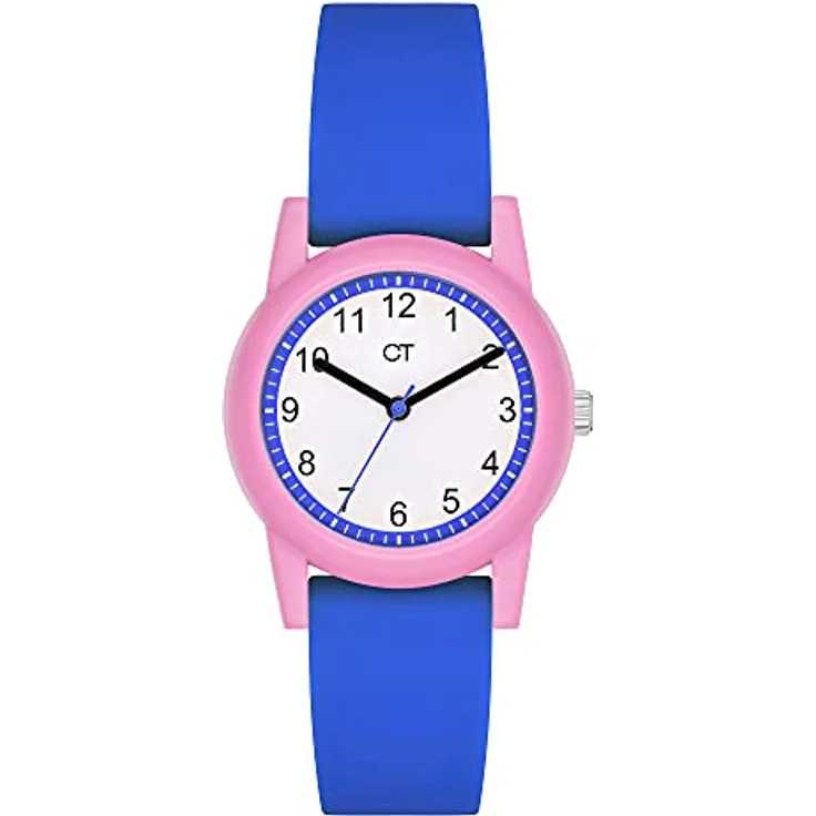 Cool Time Kids Armbanduhr mit Kunststoff Armband CT-0028-PQ, blau, Colorblocking-Design, japanisches Qualitätswerk – Bild 1