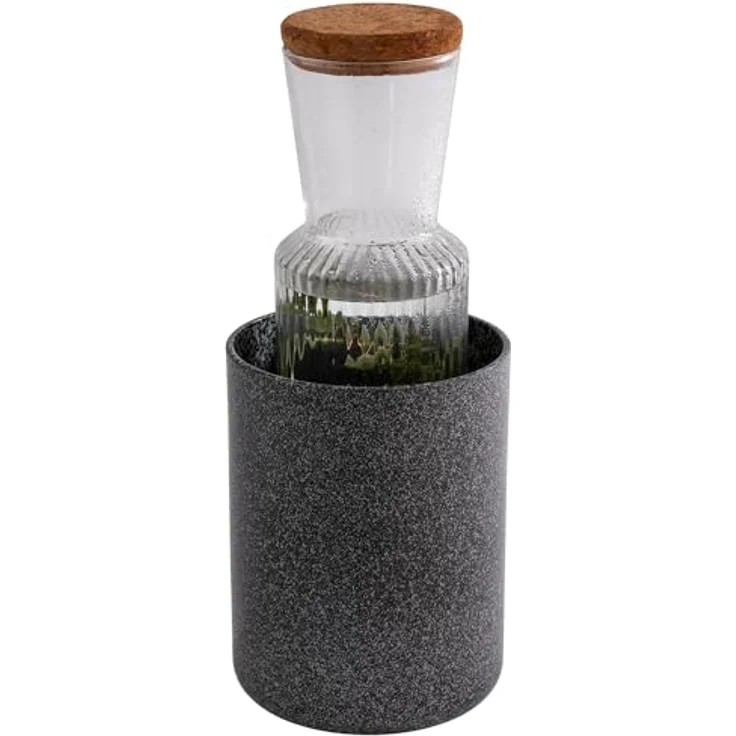 APS 36140 Dressingtop/Flaschenkühler in Schwarz/Silber, Ø 11,5 cm, Höhe 15 cm, Aluminium, antihaftbeschichtet – Bild 3