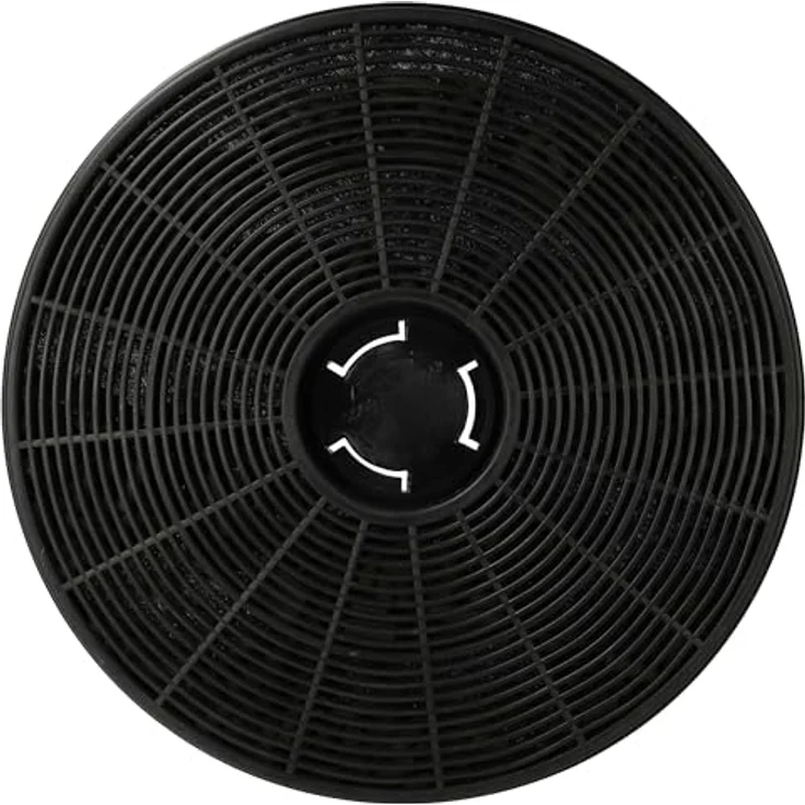 vhbw Aktivkohlefilter für Respekta Dunstabzugshauben CH66090BSGA, CH66060BSGA, CH58060WA+, CH58090SA+, CH58090WA+ - 16 cm, schwarz, Vlies/Aktivkohle – Bild 1