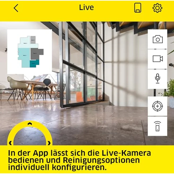 Karcher RVF 7 Comfort Extra, Saugwischroboter mit Multifunktionsstation, LiDAR-Navigation, App-Steuerung, KI-gestützter Kamera, für Hartböden und Teppiche – Bild 5