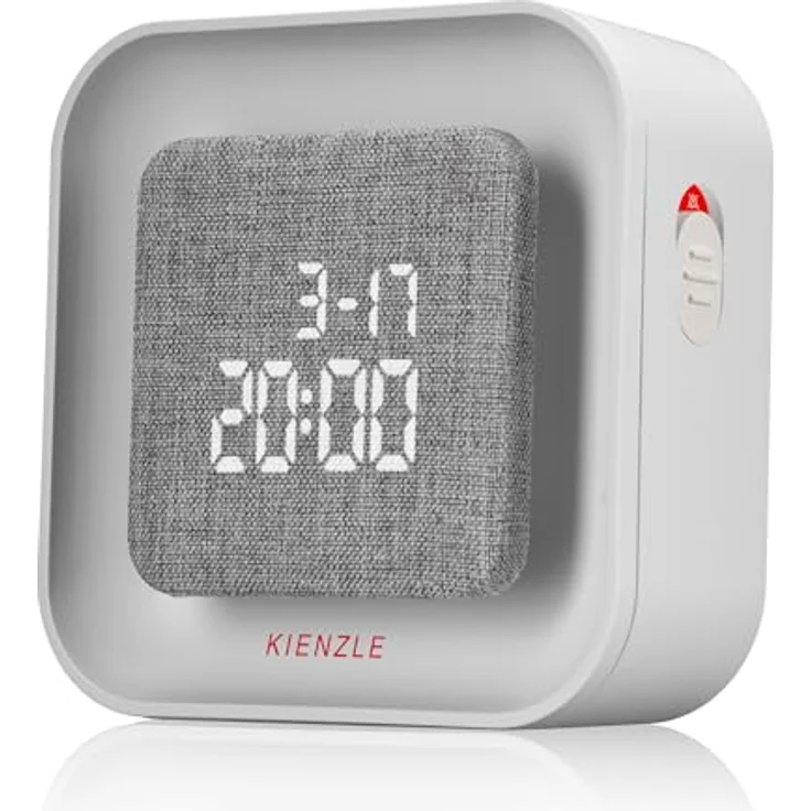Kienzle KIENZLE Lichtwecker Quadratisch, LED-Wecker mit dreistufigem Aufwachlicht und dimmbarem Nachtlicht, Stoffabdeckung – Bild 5