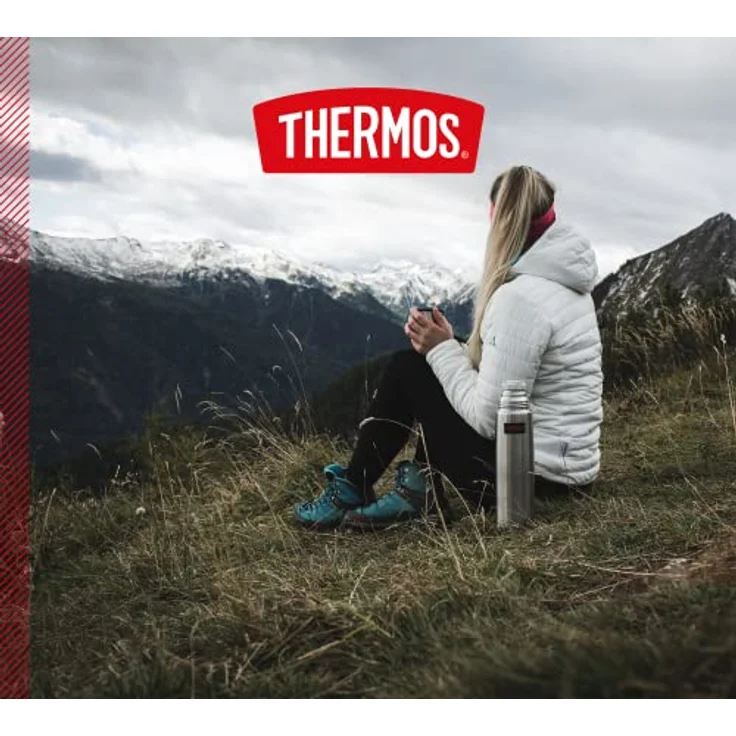 THERMOS 4019.205.100 Thermosflasche Light & Compact, Edelstahl mattiert 1,0 l, Spülmaschinenfest, 24 Stunen heiß, 24 Stunden kalt – Bild 6