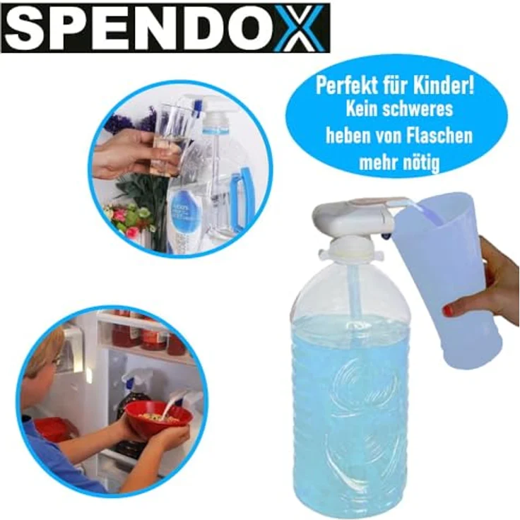 MAVURA SPENDOX Trinkwasserpumpe elektrische Pumpe Wasserspender Getränkespender, weiß – Bild 6
