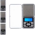 relaxdays Feinwaage 4 x Digitale Feinwaage Mini, Silber, 200g Kapazität, 0,01g Schritte - Preisvergleich