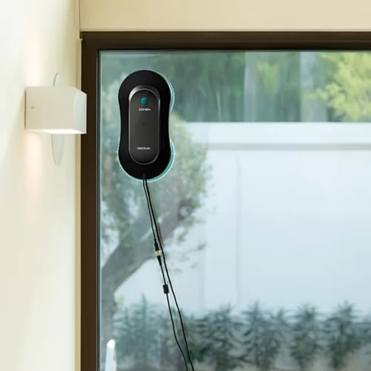 Cecotec Conga Windroid 1090, Fensterputzroboter mit doppeltem Sprühmechanismus und App-Steuerung, Schwarz – Bild 9