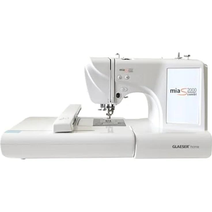 GLAESERhome miaS2000combi Stick- & Nähmaschine, 96 Stick-Designs, 7 Zoll LCD-Touchscreen – Bild 2