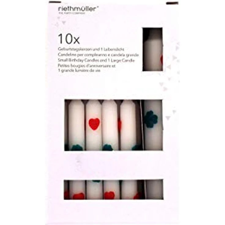 Amscan 5057 - Kerzenset, 1 Lebenslicht und 10 Geburtstagskerzen – Bild 2