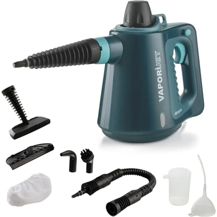Ariete 4137/03, Dampfreiniger mit 1050 Watt, blau, 3,5 bar Dampfdruck, tragbares Design, inklusive Zubehör – Bild 1