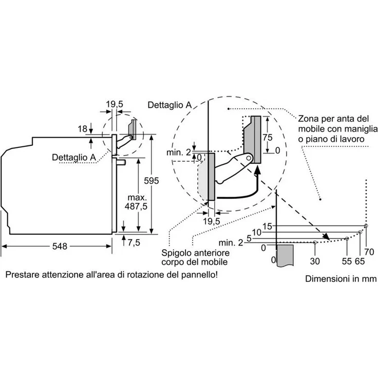 Bosch Serie 8 HRG6769S6 Einbaubackofen, Energieeffizienzklasse A, Einbaugerät, Breite 59,4 cm, Volumen 71 l, groß (ab 65 l), Pyrolytische Selbstreinigung, Dampffunktion, edelstahl – Bild 7