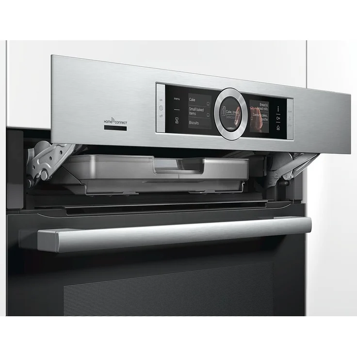 Bosch Serie 8 HRG6769S6 Einbaubackofen, Energieeffizienzklasse A, Einbaugerät, Breite 59,4 cm, Volumen 71 l, groß (ab 65 l), Pyrolytische Selbstreinigung, Dampffunktion, edelstahl – Bild 3