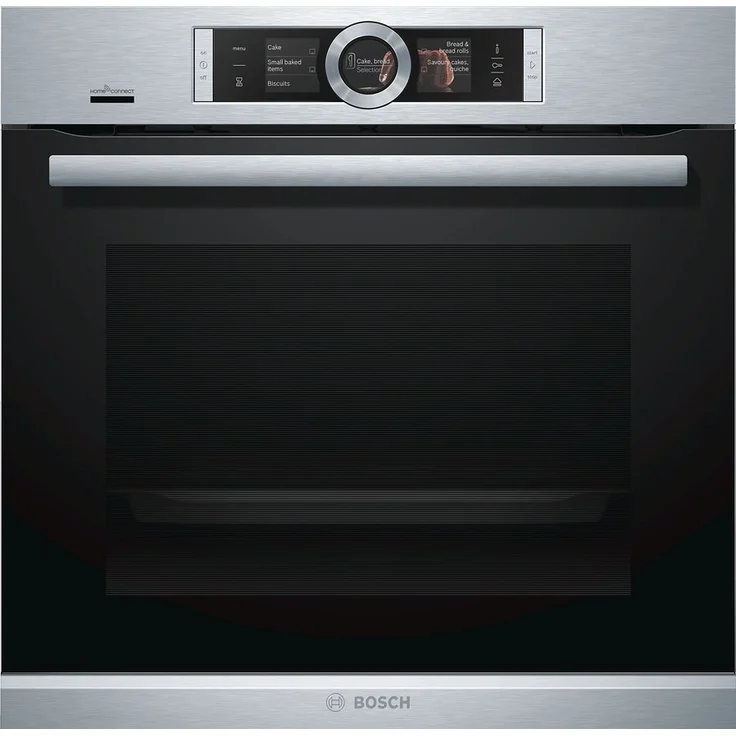 Bosch Serie 8 HRG6769S6 Einbaubackofen, Energieeffizienzklasse A, Einbaugerät, Breite 59,4 cm, Volumen 71 l, groß (ab 65 l), Pyrolytische Selbstreinigung, Dampffunktion, edelstahl – Bild 1