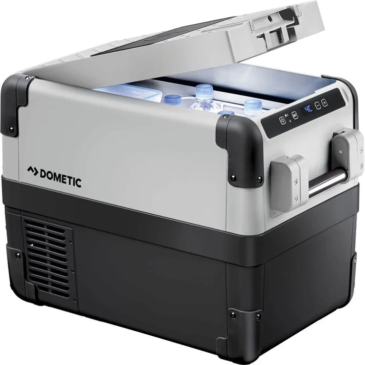 Dometic CoolFreeze CFX 28, Kompressorkühlbox, Energieeffizienzklasse B, 28 Liter, 12-24 V und 230 V für Auto, Lkw, Steckdose, mit USB Anschluss, schwarz, silber – Bild 3