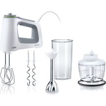 Image for Braun HM 5137 WH, Handmixer, 750W, 9 Geschwindigkeiten, Turbo-Funktion, inkl. Zerkleinerer (0,5 L)