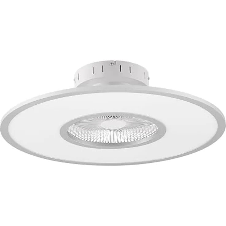 Lindby LED Romea dimmbar mit Leselampe, moderne Wohnzimmerleuchte in Alu, 1-flammig mit Fernbedienung und energiesparendem Leuchtmittel