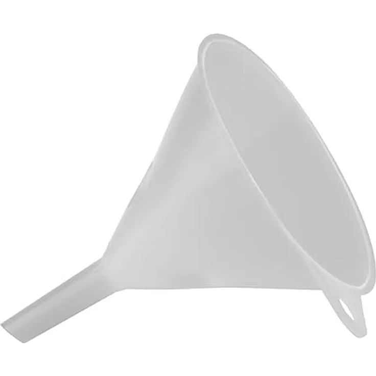 APS 30068 Trichter, Ø 12 cm, Höhe 14,5 cm, Durchlass Ø 12 mm, Kunststoff (PE), weiß, Made in Germany