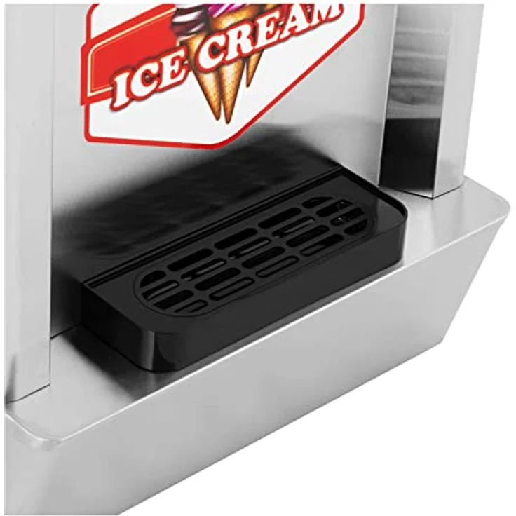 Royal Catering RCSI-18 Softeismaschine 1550 W 23 l/h 3 Geschmacksrichtungen Gastro professionelle Eis- und Sorbetmaschine, Silber – Bild 4