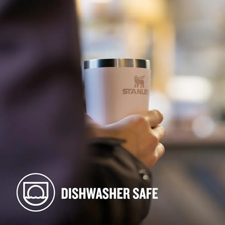 Stanley 1913 The Cafe?-To-Go Travel Mug, Trinkflasche in schwarz mit praktischem Deckel und isolierter Edelstahlkonstruktion – Bild 6