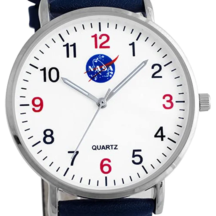 Miraval Herrenarmbanduhr Astronaut Quarzuhr 40 mm Japanisches Quarzuhrwerk Edelstahlarmband Herrenuhr (Silber) - Preisvergleich – Bild 2