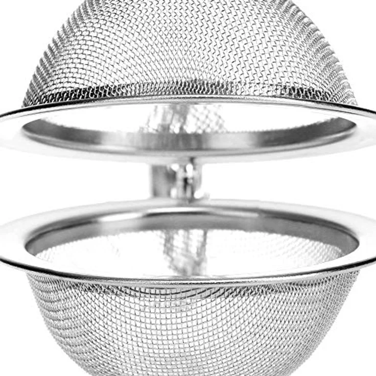 com-four® 3x Teezange, Teeei aus rostfreiem Edelstahl 304, Kugelform, Ø 4.5 cm, geschmacks- und geruchsneutral, spülmaschinengeeignet – Bild 3